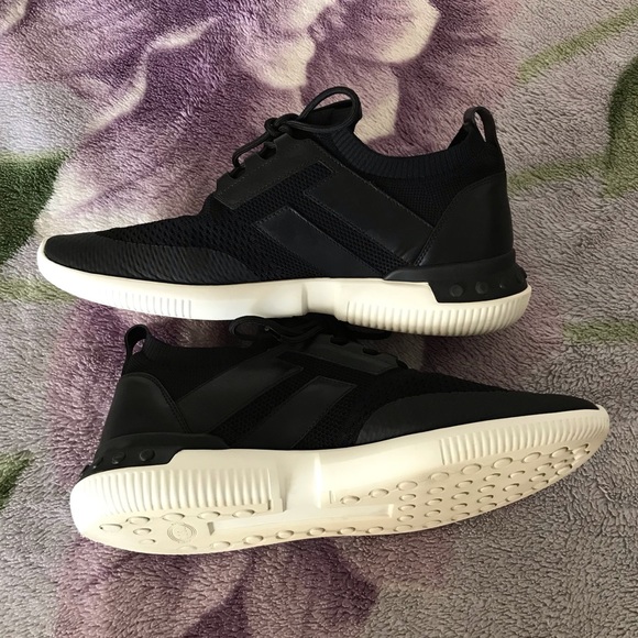 Tod’s No Code Black Sneaker in Mesh and Leather - Picture 12 of 16